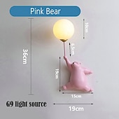 cheap Indoor Wall Lights-LED Wall Lamp Cartoon Balloon Bear Indoor Wall Light For Home Bedroom Bedside Indoor