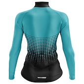 baratos Camisolas femininas-Mulheres Camisa para Ciclismo Poá Manga Longa Moto Camisa / Roupas Para Esporte Blusas com 3 bolsos traseiros Ciclismo de Montanha Ciclismo de Estrada Secagem Rápida Tiras Refletoras Bolso Traseiro