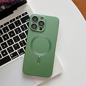 رخيصةأون جرابات آيفون-هاتف غطاء من أجل Apple ايفون 16 آيفون 15 برو ماكس بلس iPhone 14 Pro Max Plus iPhone 13 12 11 Pro Max مع ماجسيف حامي عدسة الكاميرا دعم الشحن اللاسلكي ماتي متجمد لون الصلبة TPU
