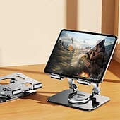 Χαμηλού Κόστους Βάση tablet-Βάση tablet Περιστρεφόμενες Πτυσσόμενο Ρυθμιζόμενο Θήκη τηλεφώνου για Γραφείο Συμβατό με iPad Δισκίο Αξεσουάρ Κινητού Τηλεφώνου