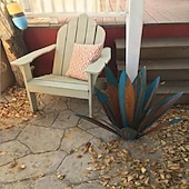 cheap Garden Sculptures&amp;Statues-Tequila Rustic Sculpture, DIY Metal Agave Plant,Rustic Hand Painted Metal Agave,Garden Yard Art Decoration Statue Home Decor for Yard Stakes,Garden Figurines,Outdoor Patio