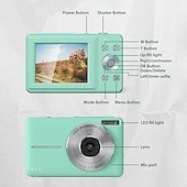 cheap Digital Camera-Digital Camera 1080P 44MP Vlogging Camera with LCD Screen 16X Zoom Compact Portable Mini Rechargeable Camera Gifts for Students Teens Adults Girls Boys