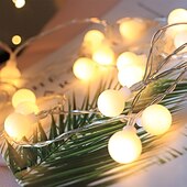 billiga Batteristrängljus-mini globe string lights batteridriven med fjärrkontroll inomhus sovrum 50/100 led färgglada blinkande ljus med fjärrstyrda led string lights för sovrumsfest uteplats jul vardagsrum kontor