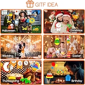 cheap Christmas Gift Lights-Christmas Projector Waterproof Remote Control 16 Patterns High-definition Projection Effects Indoor and Outdoor Festival Garden Decorative Lights Low Voltage Safety