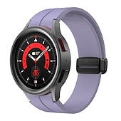 cheap Samsung Watch Bands-Watch Band for Samsung Galaxy Watch 7/6/5/4  40/44mm, Watch 5 Pro 45mm, Watch 6 Classic 43/47mm, Watch 4 Classic 42/46mm Silicone Replacement  Strap Magnetic Clasp Waterproof Adjustable Sport Band