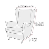 economico COPERTURA PRODURA E COPERCHIO SENZA ARGINE-copripoltrona elasticizzata con schienale alto copripoltrona bordeaux con fodera per cuscino di seduta copripoltrona con schienale alto in velluto spandex per sedia ikea strandmon