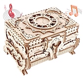 olcso Kirakós játékok-nőnapi ajándékok 3d fa puzzle antik ékszerdoboz zenedoboz készlet barkácsolás otthoni dekoráció lézerrel vágott mechanikus modell anyák napi lenyűgöző ajándékok felnőtteknek anyák napi ajándékok