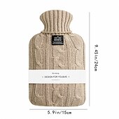 お買い得  パーソナルケアと健康-1000 ミリリットルポータブル湯たんぽ固体女性の冬の厚さの pvc 湯袋ハンドウォーマー