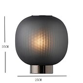 cheap Table&amp;Floor Lamp-The Bloom Table lamps Mini Glass Black White Desk Lamp