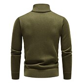 preiswerte Herrenpullover-Herren Pullover Fleece Pullover Pullover mit Viertelreißverschluss Gerippt Stricken Zip Strick Farbblock Troyer Halber Reißverschluss Basic warm halten Arbeit Freizeitskleidung Bekleidung Herbst