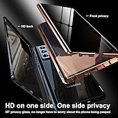 お買い得  サムスン用ケース-電話 ケース 用途 サムスンのギャラクシー S24 S23 S22 S21 S20 Ultra Plus FE Note 20 Ultra 10 Plus A71 A51 A70 A50 S25ウルトラ 磁気吸着ケース 全身保護 アンチピープ 耐衝撃 クリア プライバシー強化ガラス