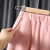 preiswerte Sets-Mädchen 3D Feste Farbe Buchstabe Set aus Kapuzenpullover und Jogginghose Kleidungsset Langarm Herbst Winter Täglich Brautkleider schlicht Baumwolle kinderkleidung 2-6 Jahre Urlaub Regular Fit