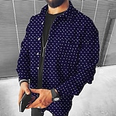 preiswerte Flanellhemden-Herren Flanellhemd Hemdjacke Overshirt Tartan Straße Täglich Braun Dunkelgray Langarm Umlegekragen Frühling &amp; Herbst Bekleidung Button-Down