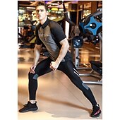 cheap Men's Shorts, Tights &amp; Pants-TRYSIL Men's Cycling Tights Bike Pants / Trousers Padded Shorts / Chamois Mountain Bike MTB Road Bike Cycling Sports Moisture Permeability Stretch Lightweight Back Pocket Navy Black Spandex Clothing