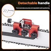 abordables accessoires de forage-dispositif d&#039;affûtage de chaîne de scie à chaîne - gabarit en acier inoxydable facile à utiliser pour un meulage de précision - outil d&#039;affûtage rapide et précis pour l&#039;entretien de la chaîne