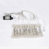 abordables Guirlandes lumineuses à brancher-Guirlande lumineuse à LED pour rideau de fenêtre de réception de fête de mariage élégante 3x3m&amp;amp;Guirlande lumineuse de Noël en forme d&#039;étoile scintillante, 6 x 3 m, 600 LED, pour la maison, le