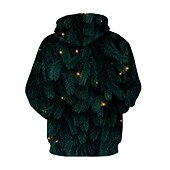 abordables Sudaderas y sudaderas con capucha divertidas-Dinosaurio Suéter de navidad Sudadera Pullover Sudadera con capucha navideña divertida Impresión 3D Hombre Mujer Navidad Carnaval Mascarada Nochebuena Navidad Adultos Fiesta Navidad Cima