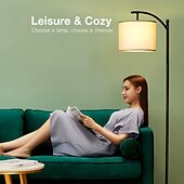 preiswerte Tisch- und Stehlampe-stehlampe multifunktional wohnzimmer optional intelligente wifi rgbcw birne und verstellbarer hebel 60-71 zoll hoch graue leinenlampe schlafzimmer sonnenschutz vertikale lampe
