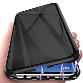 お買い得  サムスン用ケース-電話 ケース 用途 サムスンのギャラクシー S24 S23 S22 S21 S20 Ultra Plus FE Note 20 Ultra 10 Plus A71 A51 S25ウルトラ 磁気吸着ケース 全身保護 アンチピープ 耐衝撃 クリア プライバシー強化ガラス