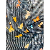 voordelige wijde pijpen en hoge taille-Dames Normaal Jeans Uitlopende broek Bell Bottom 3D-print Volledige lengte Medium Taille Bloem Zijzakken Breed Been Afdrukken Comfort Hoge Elasticiteit Casual 1 2 14 16 Zomer Lente &amp; Herfst Ruim
