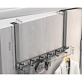 economico sopra il gancio della porta-Gancio dietro la porta Appendiabiti da parete senza punzonatura Appendiabiti da parete Appendiabiti da parete Appendiabiti da parete resistente e antitraccia