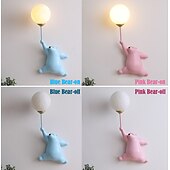 cheap Indoor Wall Lights-LED Wall Lamp Cartoon Balloon Bear Indoor Wall Light For Home Bedroom Bedside Indoor