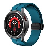 cheap Samsung Watch Bands-Watch Band for Samsung Galaxy Watch 7/6/5/4  40/44mm, Watch 5 Pro 45mm, Watch 6 Classic 43/47mm, Watch 4 Classic 42/46mm Silicone Replacement  Strap Magnetic Clasp Waterproof Adjustable Sport Band