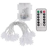 cheap Battery String Lights-Star Fairy String Lights Christmas Holiday Lights 10M 80LEDs with 13key Remote Control Creative Party Holiday Optional Remote Controller Battery Box or Remote Controller USB 1set