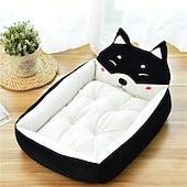economico Lettini e coperte per cani-cuccia per cani calda in inverno cani grandi e piccoli cartone animato rosso cuccia per animali cuccia per cani stuoia per cani cuccia per gatti forniture per animali domestici