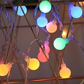 billiga Batteristrängljus-mini globe string lights batteridriven med fjärrkontroll inomhus sovrum 50/100 led färgglada blinkande ljus med fjärrstyrda led string lights för sovrumsfest uteplats jul vardagsrum kontor
