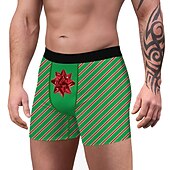 cheap Christmas Pajamas-Christmas Gift Boxer Briefs Underwear Men&#039;s Christmas Carnival Masquerade Christmas Eve Christmas Adults Party Christmas