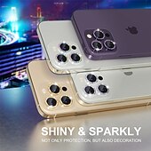 Χαμηλού Κόστους iPhone Προστατευτικά Οθόνης-1 σετ Προστατευτικό φακού κάμερας Για Apple iPhone 16 iPhone 15 Pro Max Plus iPhone 14 13 12 11 Pro Max Plus Mini SE Κράμα Αλουμινίου Επίπεδο σκληρότητας 9H