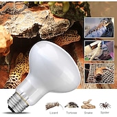 cheap Light Bulbs-UVA Reptile Heating Lamp - Full Spectrum 50W/100W Bulb Black Light for Tortoise, Lizard, &amp; Bearded Dragon Tank E27 Base 2pcs