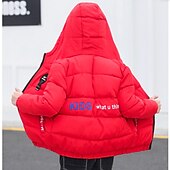 billiga Jackor och rockar för pojkar-Pojkar 3D Slät Kappa Långärmad Höst Vinter Aktiv Häftig Polyester Barn 4-13 år Dagligen Semester Normal