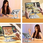 Χαμηλού Κόστους Βάση tablet-Βάση tablet Περιστρεφόμενες Πτυσσόμενο Ρυθμιζόμενο Θήκη τηλεφώνου για Γραφείο Συμβατό με iPad Δισκίο Αξεσουάρ Κινητού Τηλεφώνου