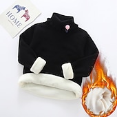 cheap Sweaters &amp; Cardigans-Toddler Girls&#039; Sweater Solid Color School Long Sleeve Active 7-13 Years Fall Black White Yellow
