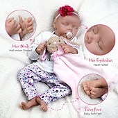 お買い得  リボーンドール-18インチ リボーンドール ベビー  幼児おもちゃ リボーン幼児ドール リボーンベビードール ボーイリボーンベビードール レヴィ 新生児 リアルライフギフト 手作り 無毒ビニールシリコンビニール 服付き クリスマスギフト