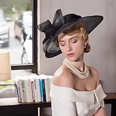 economico Cappelli per feste-Copricapo in piuma Matrimonio Occasione speciale Casual all&#039;aperto Fascinatori Cappelli 1 pezzo da impressionare Abiti da corsa