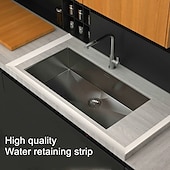 cheap Bathroom Organizer-Silicone Bathroom Water Stopper Self-Adhesive Water Retaining Strip Bendable Bathroom Door Washing Machine Shower Dam Barrier