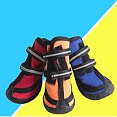 cheap Boots &amp; Paw Protectors-Dog Cat Boots / Shoes Rain Boots Cute Stylish Winter Waterproof Breathable Soft Washable Comfortable Outdoor Casual Daily Dog Clothing for Bichon Frise Pomeranian Baby Pet Papillon Small