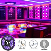 cheap Remote Control-LED UV Black Light Strip Purple USB Interface with 11 Key Multi-function RF Remote Control SMD2835 380-400NM UV LED Black Light Lamp Suitable for Fluorescent Dance and UV Body Coating