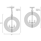 economico Luci a sospensione-45cm ciondolo lanterna design lampada a sospensione metallo galvanico finiture verniciate led 220-240v