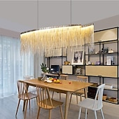 cheap Island Lights-100 cm Multi-shade Bulb Included Chandelier Gold Pendant Light Metal Island Oil-rubbed Bronze Chic &amp; Modern Luxury Firework 110-120V 220-240V