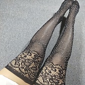 billige Sokker-Dame Strømper Fest Gave Daglig Kontor / Bedrift polyester Akryl Fiber Formelt Fritid Sexy Benforming Fritid / hverdag 1 par