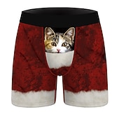 cheap Christmas Pajamas-Christmas Gift Boxer Briefs Underwear Men&#039;s Christmas Carnival Masquerade Christmas Eve Christmas Adults Party Christmas