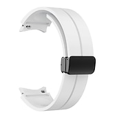 cheap Samsung Watch Bands-Watch Band for Samsung Galaxy Watch 7/6/5/4  40/44mm, Watch 5 Pro 45mm, Watch 6 Classic 43/47mm, Watch 4 Classic 42/46mm Silicone Replacement  Strap Magnetic Clasp Waterproof Adjustable Sport Band