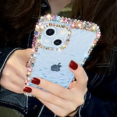 ieftine Carcase iPhone-telefon Maska Pentru iPhone 15 14 Pro Max Plus iPhone 16e iPhone 13 12 11 Pro Max Crystal Clear Neîngălbenește Anti Șoc Ștras Gel de Siliciu Silicon