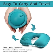 economico Imbottitura per cuscini-cuscino da viaggio per gonfiaggio cuscino per collo in tpu a forma di U per cuscino gonfiabile da viaggio