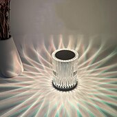 cheap Table Lamps-Crystal Table Lamp Rechargeable RGB With Remote Control 16 Color Changing For Bar Table Lamp Restaurant Decorative Night Lamp Home Lighting