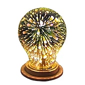 levne LED žárovky kulaté-vánoční 3d ohňostroj žárovky dekorace led žárovka e27 5w 85-265v vintage retro edison žárovka hvězda ohňostroj lampa dovolená noční světlo novinka vánoce